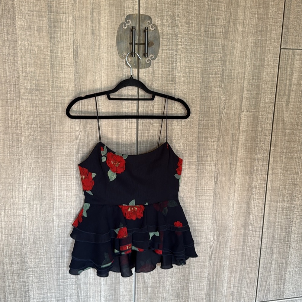Zara Floral Print Ruffled Top - Picture 8 of 15